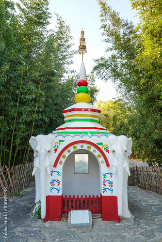 Elephant Well in Dai Scenic Area of China Ethnic Museum photo