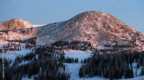 Sugarloaf at sunrise; Snowy Range; Wyoming 