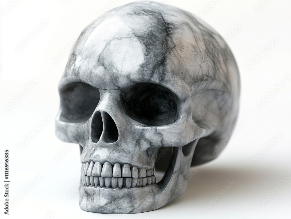 Fototapeta premium human skull isolated