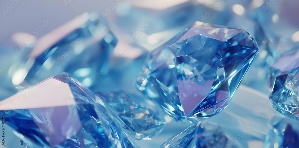 A close-up view of sparkling blue gemstones, showcasing their clarity and brilliance. A close-up view of sparkling blue gemstones, showcasing their clarity and brilliance.