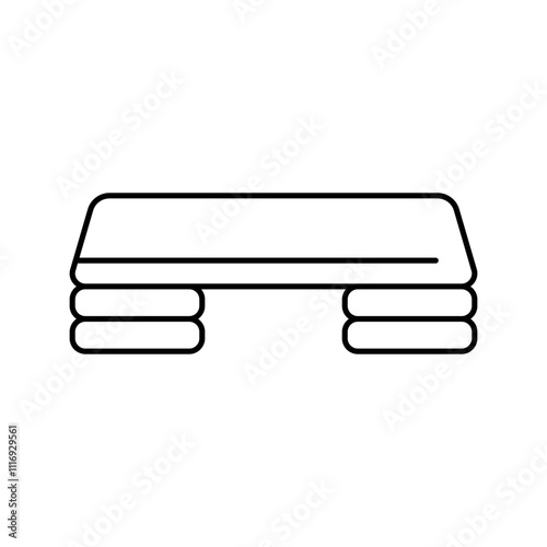 tracker fitness tool line icon vector. tracker fitness tool sign. isolated contour symbol black illustration photo