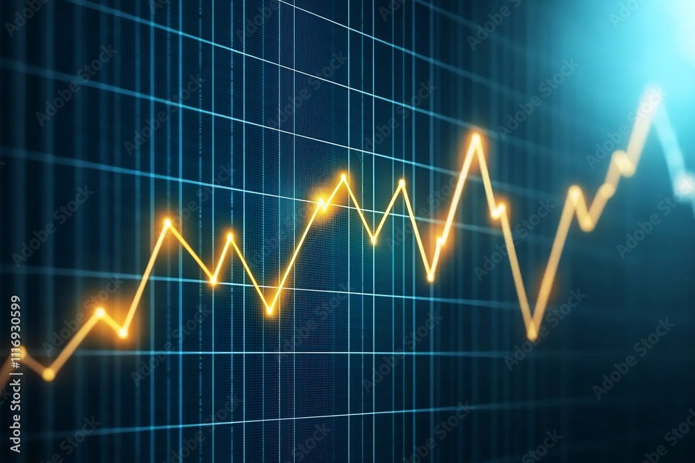 Exponential Financial Growth Curve with Golden Highlights on Data Visualization Exponential Financial Growth Curve with Golden Highlights on Data Visualization