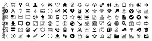 Web icon set. Vector illustration