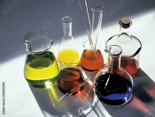 Chemical lab chemistry science laboratory in a bottle cleaning supplies