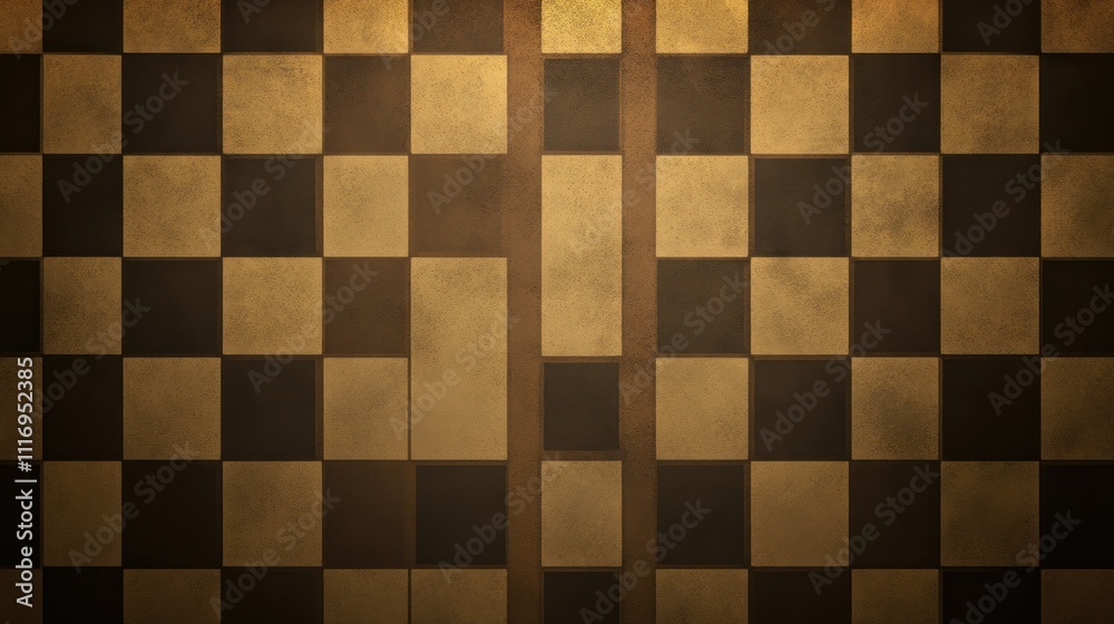 Abstract Gold And Brown Checkerboard Pattern Background Abstract Gold And Brown Checkerboard Pattern Background