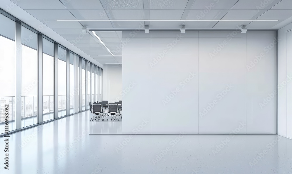 Modern Office Space with Panoramic City View Modern Office Space with Panoramic City View