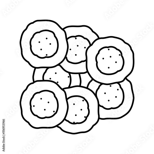 cells genetic engineering line icon vector. cells genetic engineering sign. isolated contour symbol black illustration