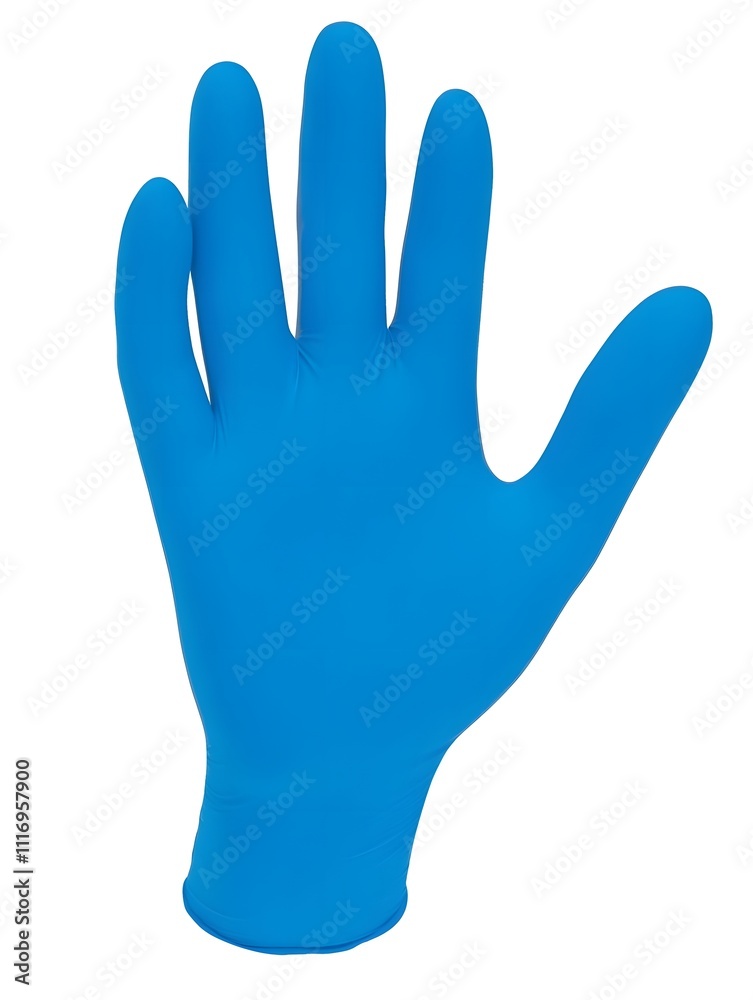 Fototapeta premium Blue Steril medical gloves rubber medicine protective glove
