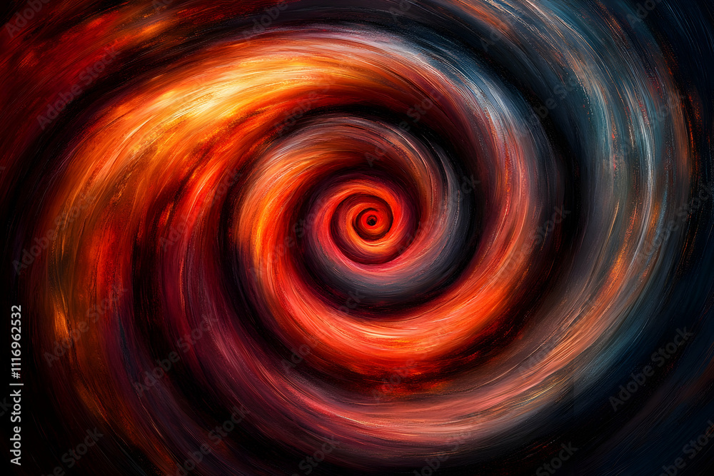 Abstract swirling vortex of fire and ice. Abstract swirling vortex of fire and ice.