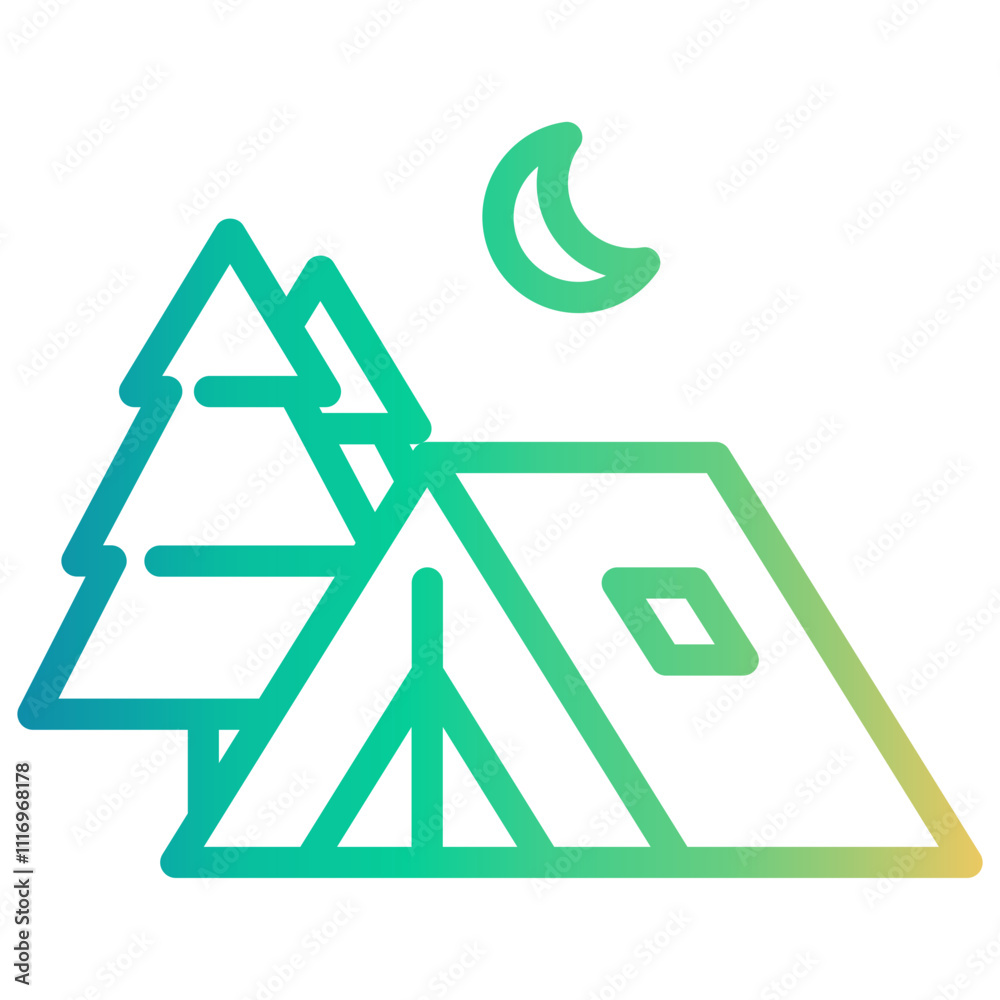 recreation Line Gradient Icon