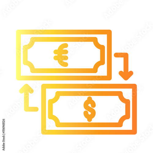 money Line Gradient Icon
