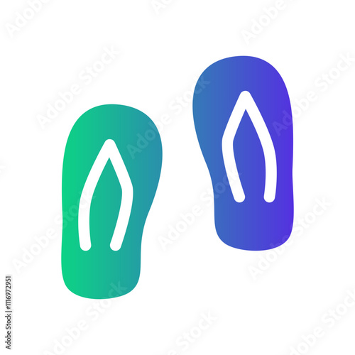 sandal Gradient icon