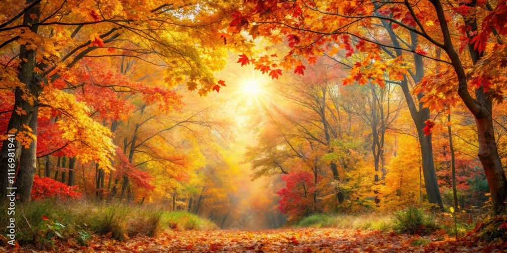 Vibrant autumn foliage in a forest setting, fall, colors, leaves, seasonal, nature, trees, orange, red, yellow, foliage Vibrant autumn foliage in a forest setting, fall, colors, leaves, seasonal, nature, trees, orange, red, yellow, foliage
