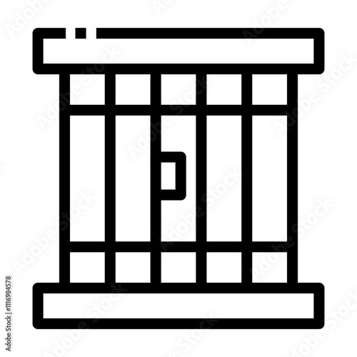 prison Line Icon