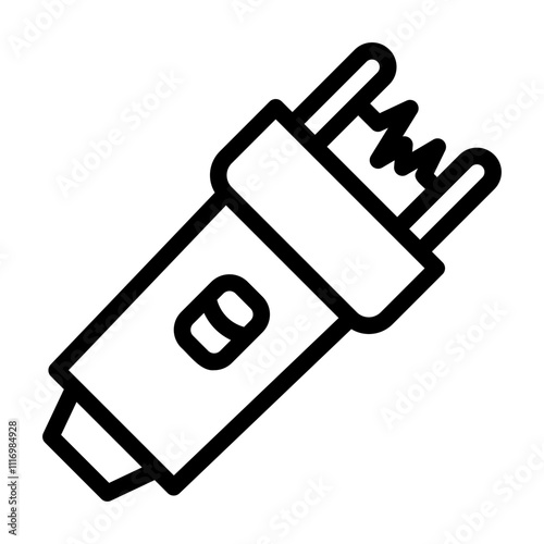 electroshock Line Icon