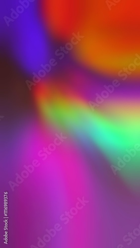 Rainbow neon light flares background. Optical Crystal Prism Flare Beams. Abstract blur animation
