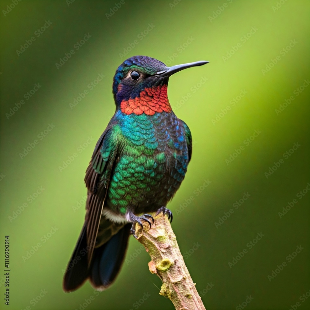 Fototapeta premium Did you know that hummingbirds can fly backwards? They're the only birds that can do this! 