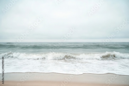 Ocean waves, beach oil painting