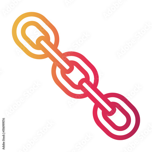 chain Line Gradient Icon