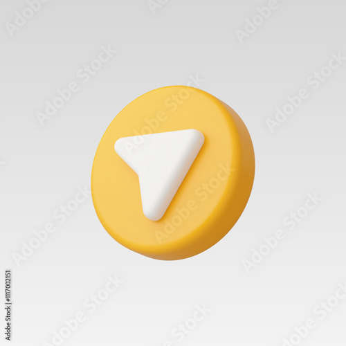 3d Realistic Share Icon vector illustration