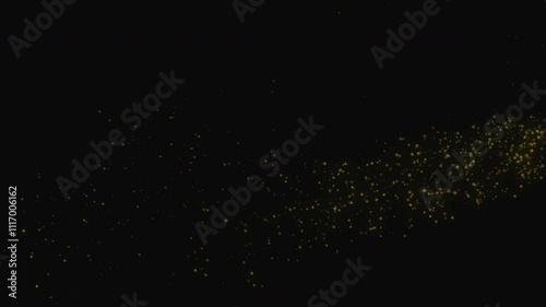 Rotating gold particle light motion graphics.