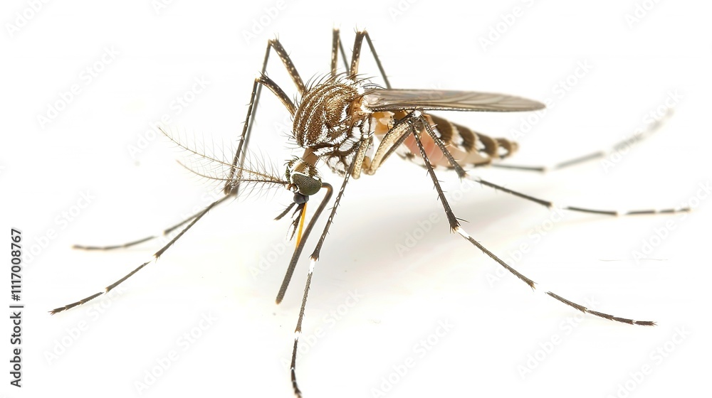 Flying Mosquitoes on White Background, Small Insects in Mid-air, Creating a Simple yet Intriguing Visual Scene. Flying Mosquitoes on White Background, Small Insects in Mid-air, Creating a Simple yet Intriguing Visual Scene.