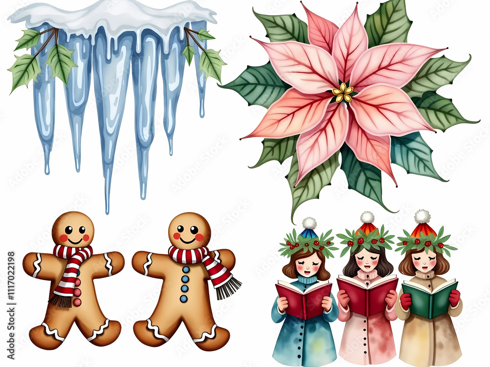 Obraz premium set of funny cartoon animal