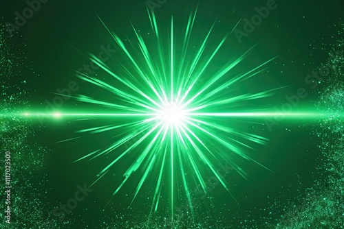 Vibrant Green Aurora Overlay Effect with Radiant Design and Shimmering Texture