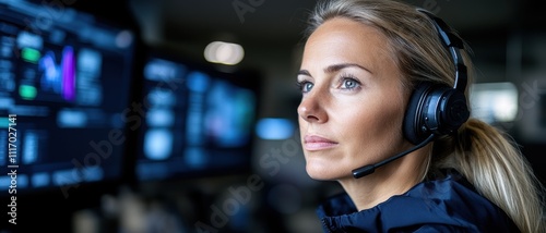 Emergency response training session control room professional development high-tech environment focused viewpoint teamwork integration
