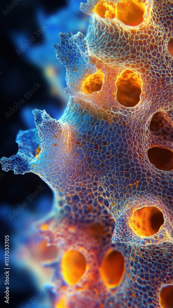 Microscopic Cellular Structure: Intricate Metabolic & Immune Architecture in Detailed View Microscopic Cellular Structure: Intricate Metabolic & Immune Architecture in Detailed View