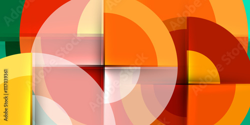 Target circle geometric abstract shapes. Vector Illustration For Wallpaper, Banner, Background, Card, Book Illustration, landing page