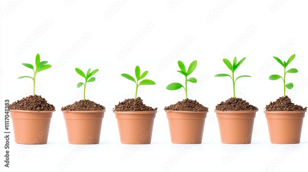 Growing seedlings a step-by-step journey of plant development in potting soil indoor setting macro photography nature Growing seedlings a step-by-step journey of plant development in potting soil indoor setting macro photography nature