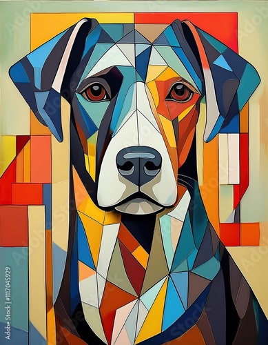 Playful dog with floppy ears, happy smile, and endless energy.