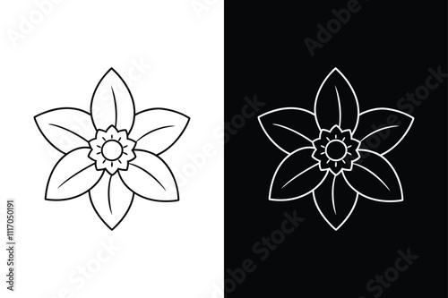 Versatile Daffodil Icon. Ideal for Nature and Floral Designs