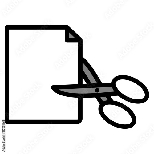 Cut Out Paper Icon