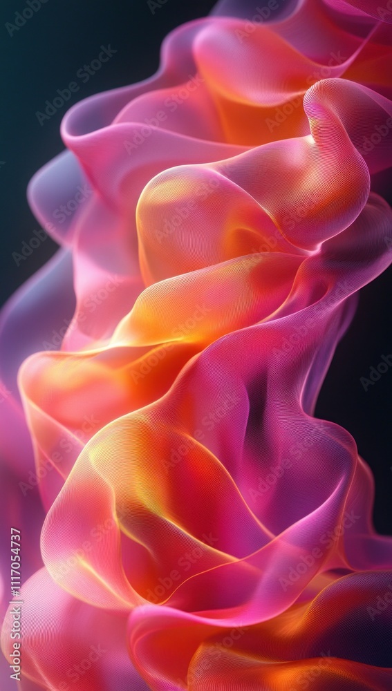 Fototapeta premium Abstract Gradient Background in Soft Pastel Pink and Orange Tones