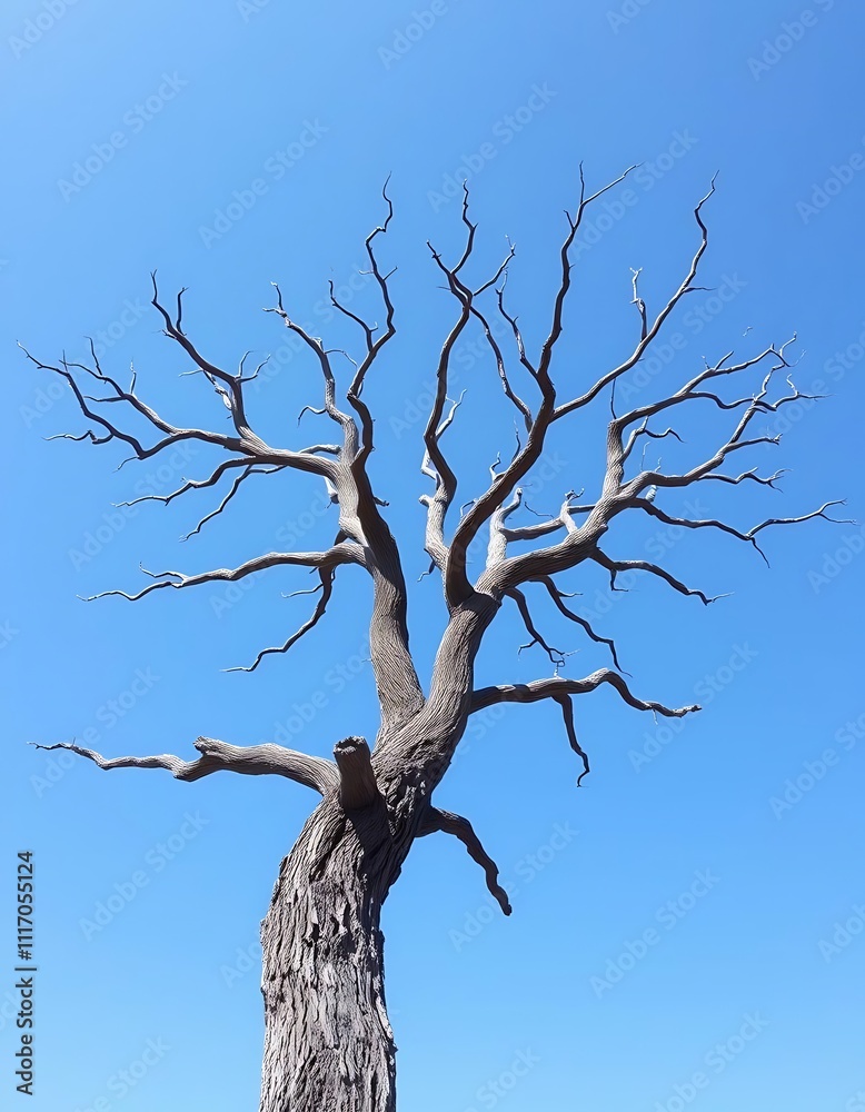 dead tree on sky background