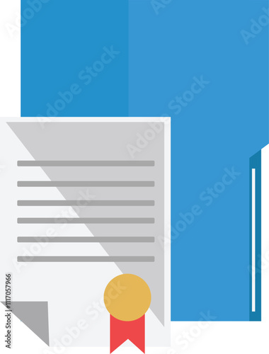 Civil Law Icon Set: Contracts, Agreements, and Property