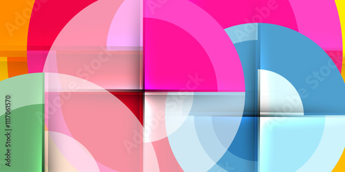 Target circle geometric abstract shapes. Vector Illustration For Wallpaper, Banner, Background, Card, Book Illustration, landing page