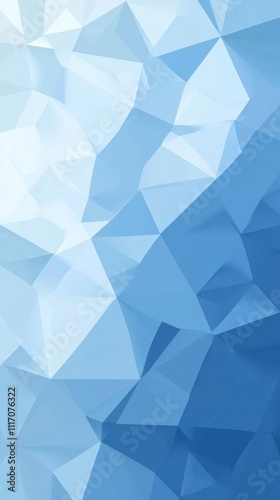 Abstract Blue Polygonal Background: Geometric Shapes Design, Modern Style
