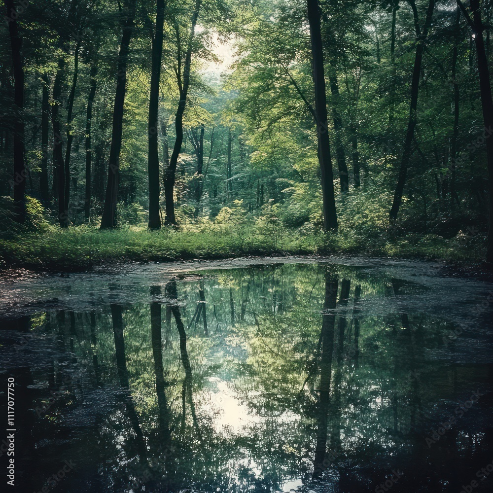 Forest Clearing with Reflection Pool Capture the view Forest Clearing with Reflection Pool Capture the view