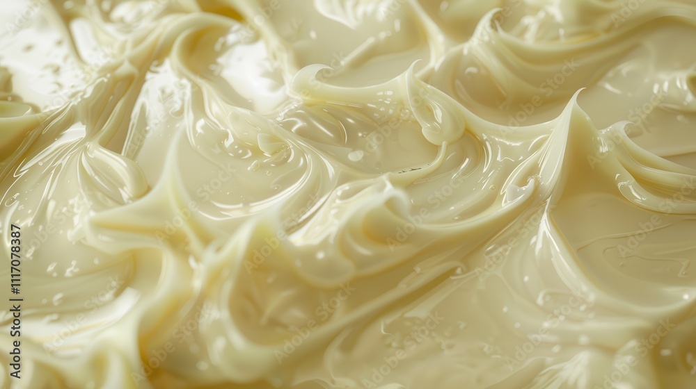 Herbal aloe vera oil for natural skincare benefits. Creamy frosting texture close-up Herbal aloe vera oil for natural skincare benefits. Creamy frosting texture close-up