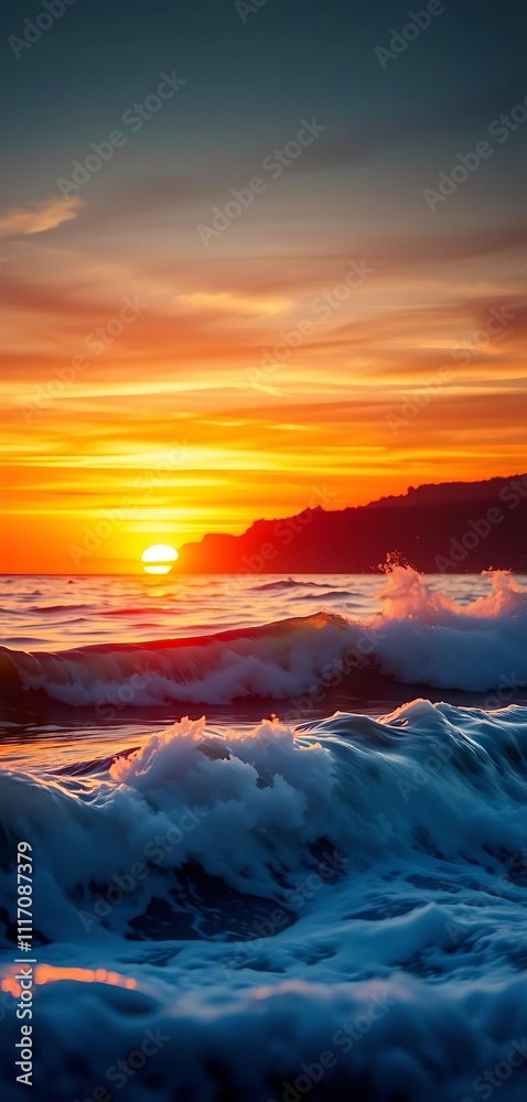 Obraz premium sunset over the sea