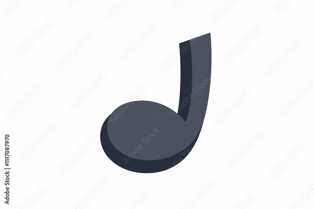 Simple dark grey musical note icon, isolated on white background. Perfect for music apps, websites, or presentations. Simple dark grey musical note icon, isolated on white background. Perfect for music apps, websites, or presentations.