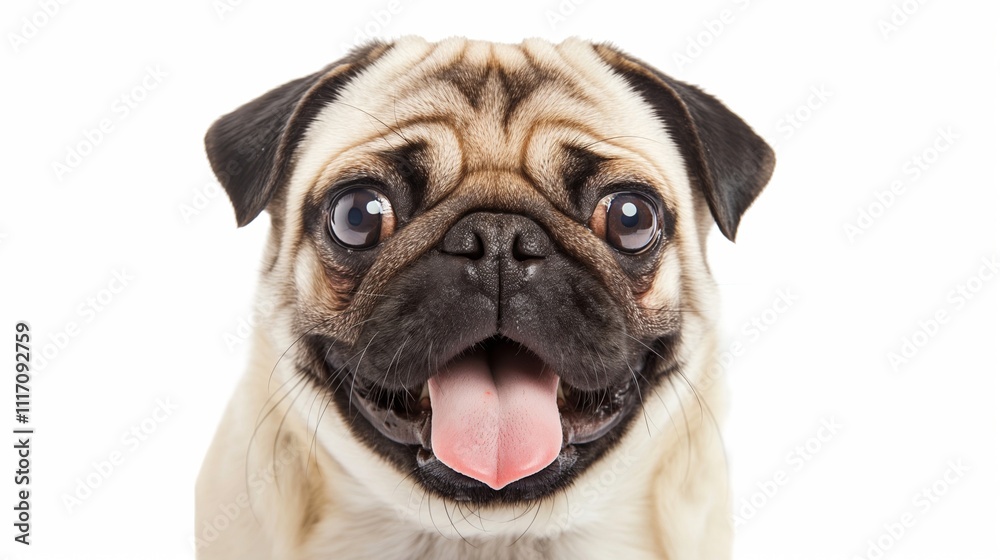 nice isolated picture of pug dog nice isolated picture of pug dog
