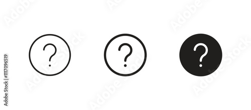 Question mark icon vector. customer support icon symbol	