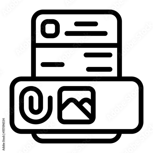Attachments Line Icon