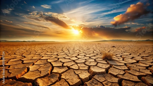 Cracked dry earth reflecting severe drought conditions, drought, arid, climate change, crisis, environment, climate