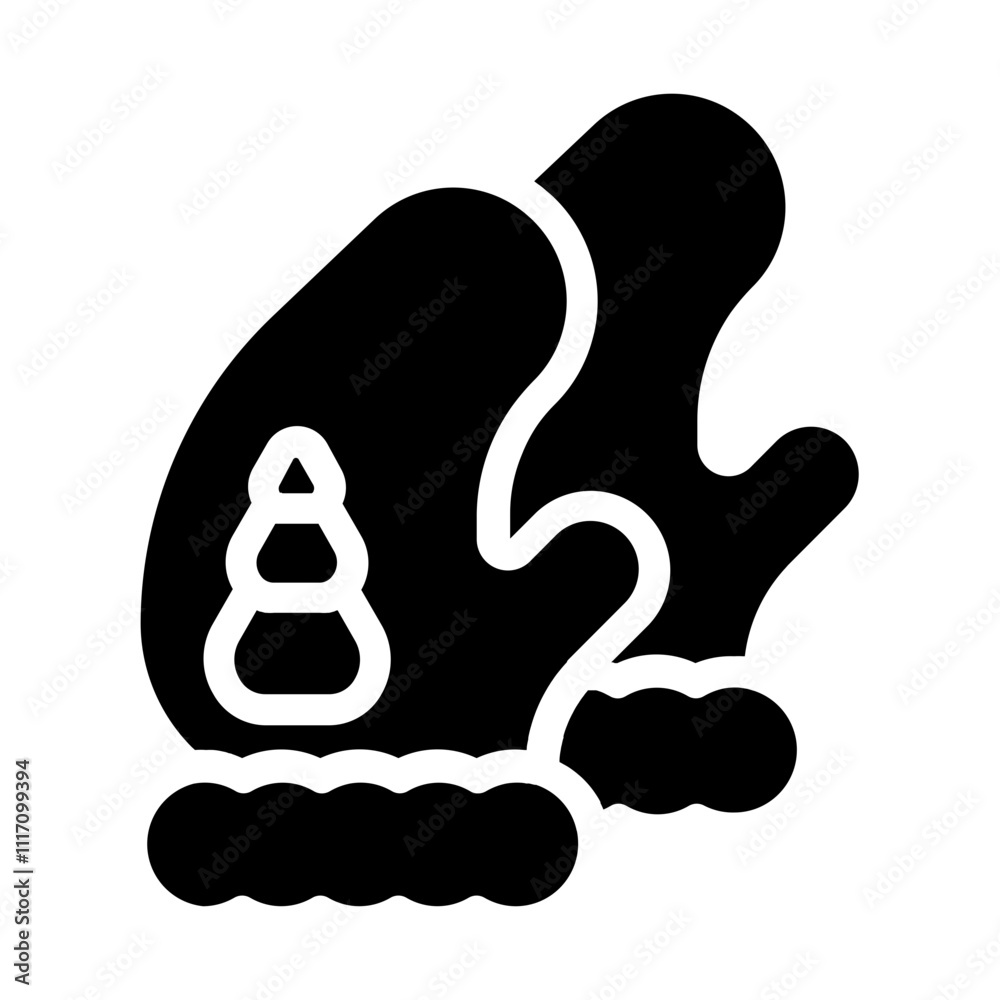 Obraz premium Christmas Gloves Solid Icon