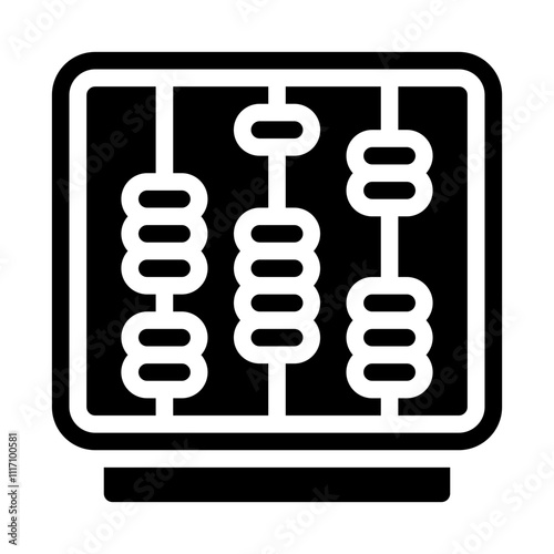 Counting Beads Solid Icon